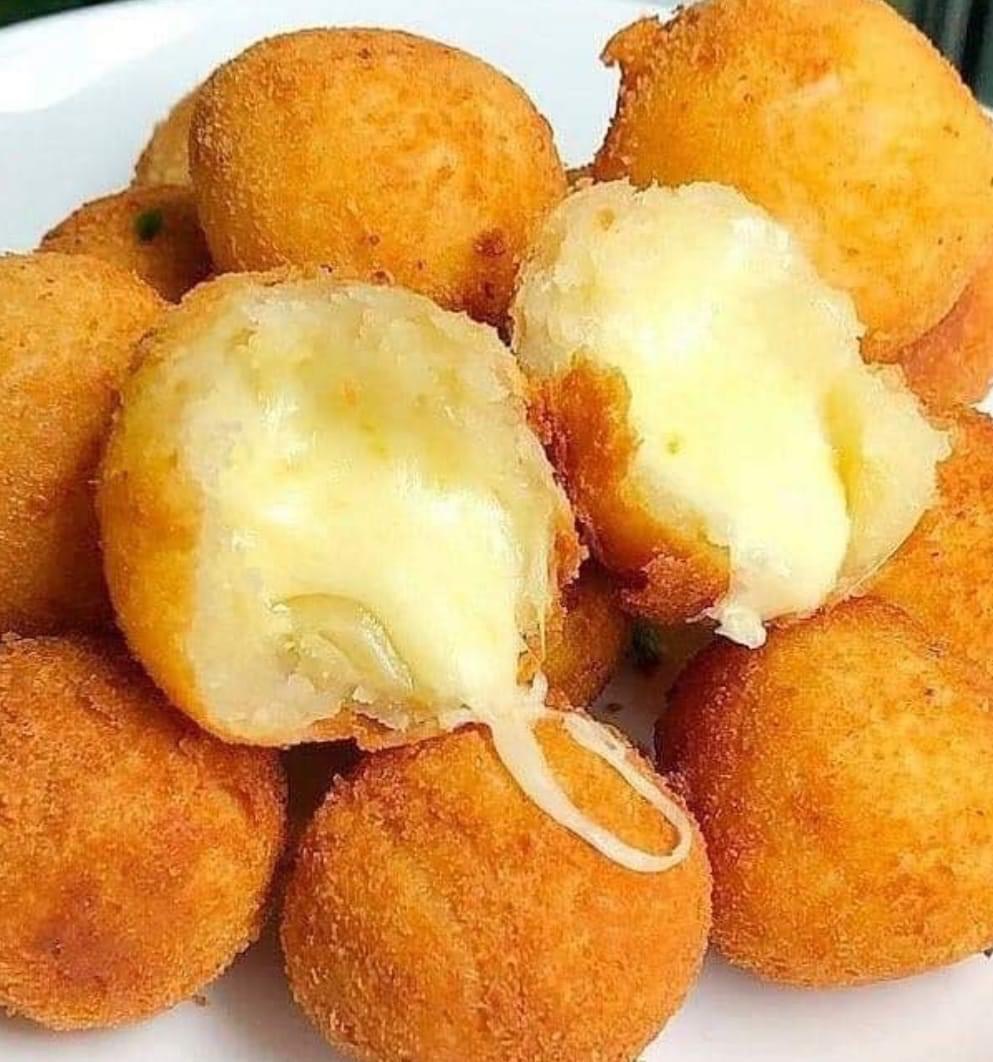 Bolinho de Batata Recheado ❤