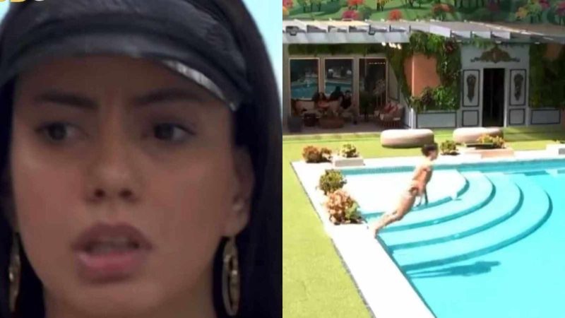 BBB 24: O que foi isso? Fernanda causa preocupação ao cair na piscina de roupa