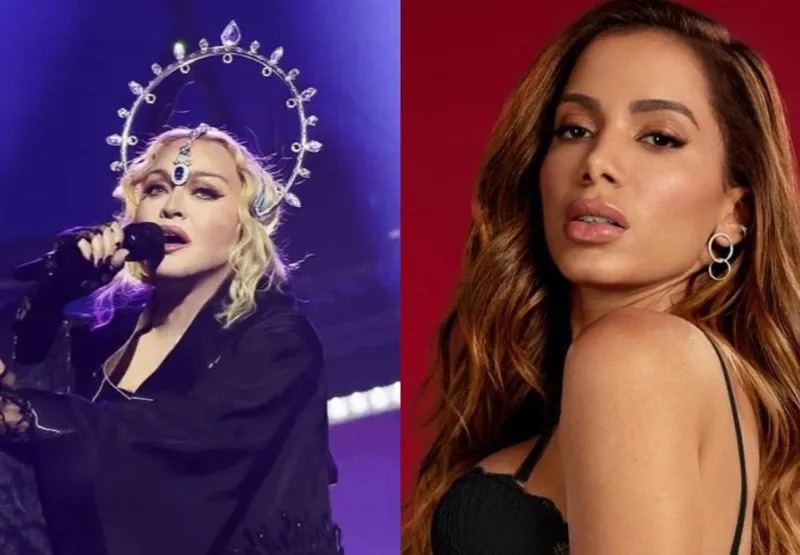 Madonna pede para aprovar figurino de Anitta antes do show em Copacabana 