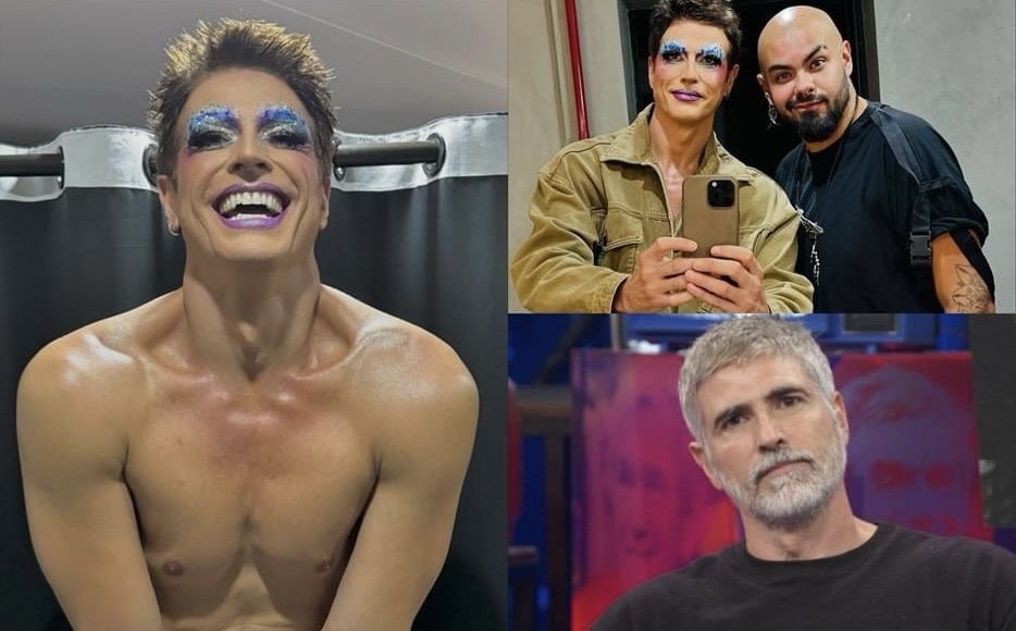 Reynaldo Gianecchini choca com o corpo ao surgir de Drag Queen