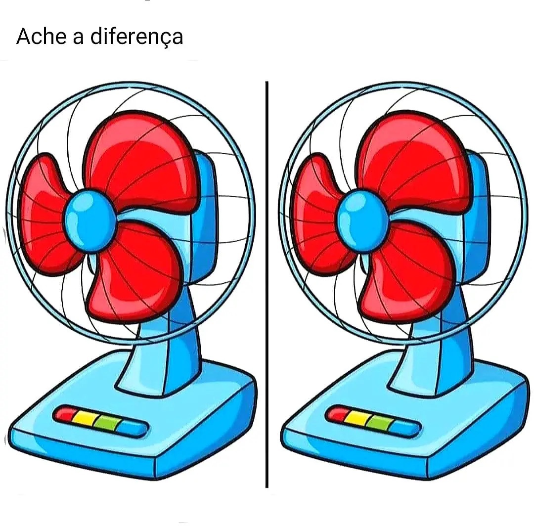 Resposta Ache a Diferença: O Ventilador