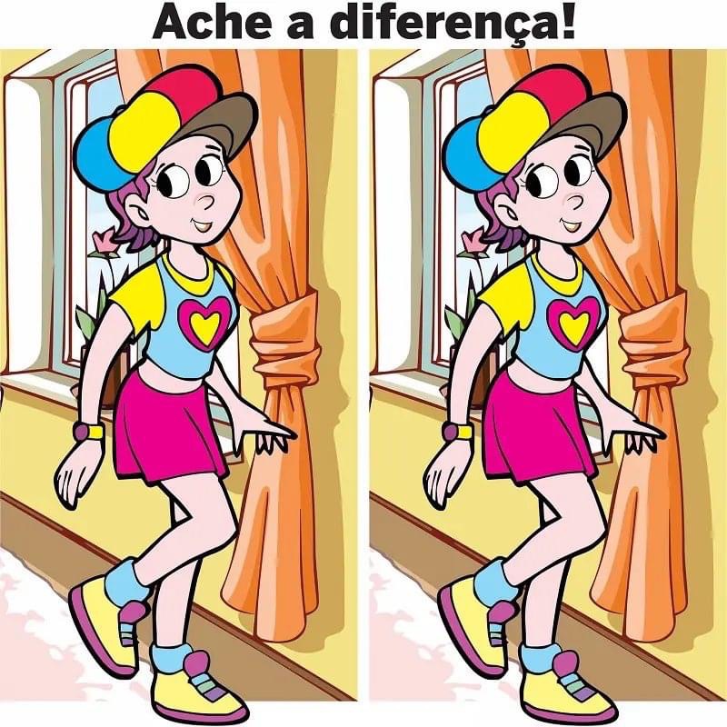 Resposta Ache a Diferença: A Menina De Boina