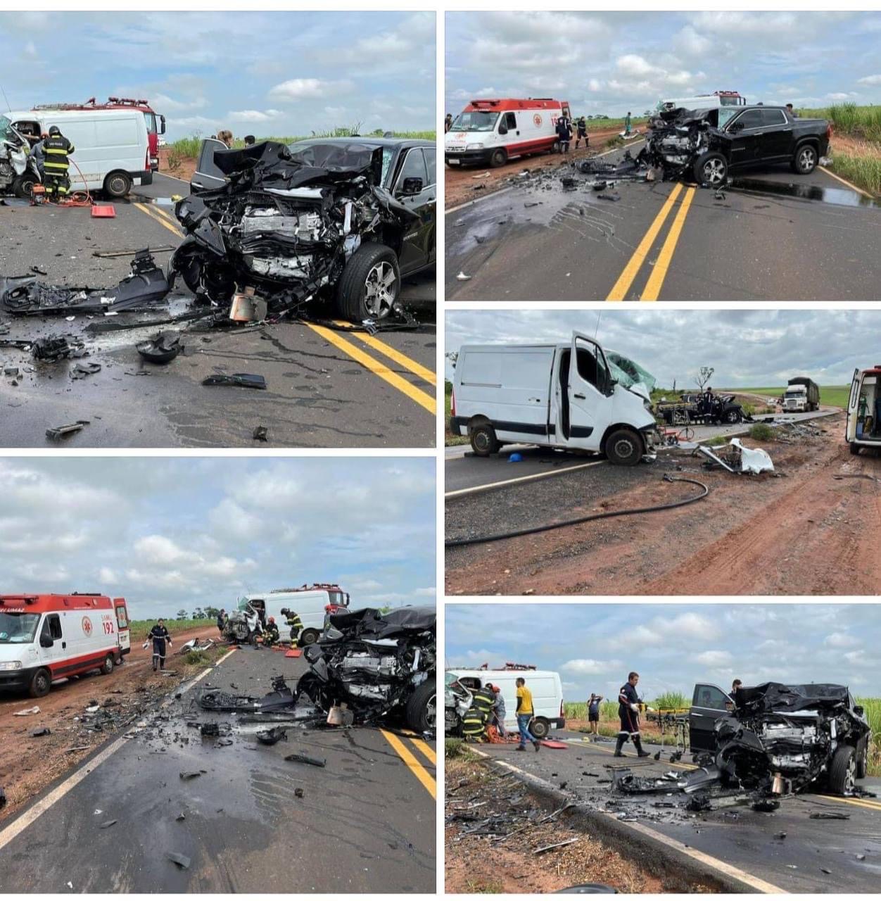 Rodovia do Terror: Colisão Frontal Entre Van e Caminhonete em Encontro Fatal