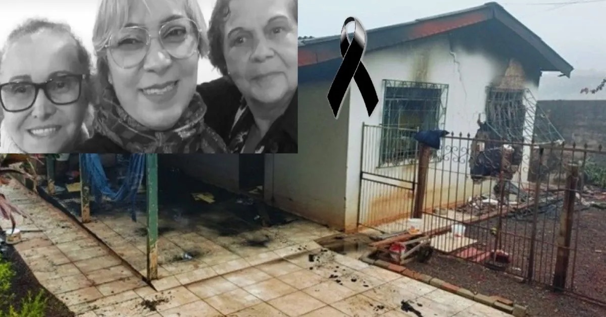 Três mulheres da mesma família são encontradas sem vida dentro de casa no PR após incêndio