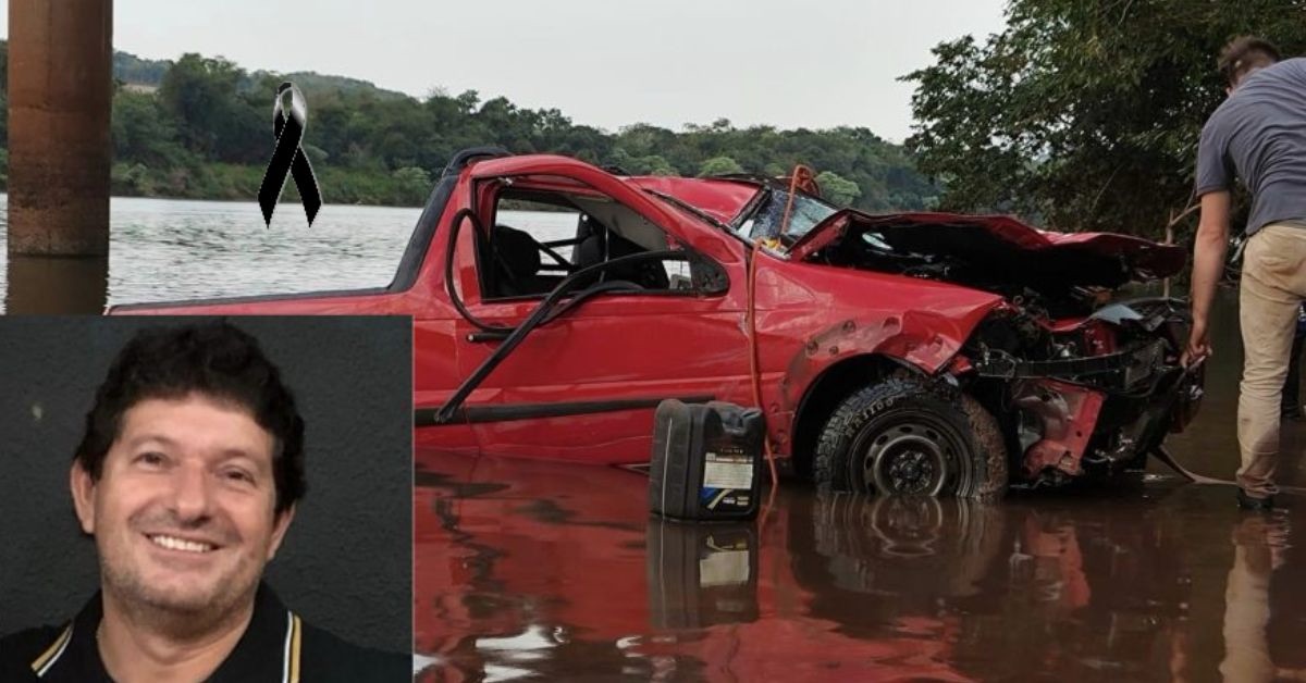 Empresário não resiste após seu veículo cair de ponte na PR-486; quem era ele