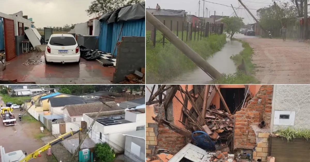 Desespero no RS: Quase mil pessoas precisaram abandonar suas casas após temporais atingirem cidades