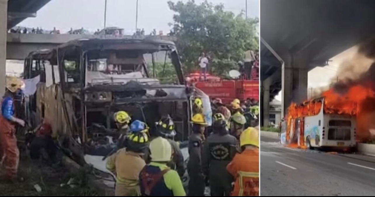 Tragédia: 23 pessoas morreram após ônibus escolar pegar fogo, a maioria eram crianças; vídeo mostra momento