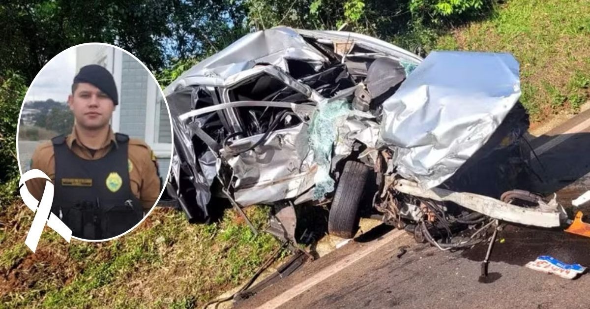 Quem era o policial militar que morreu em trágico acidente entre dois carros e caminhão