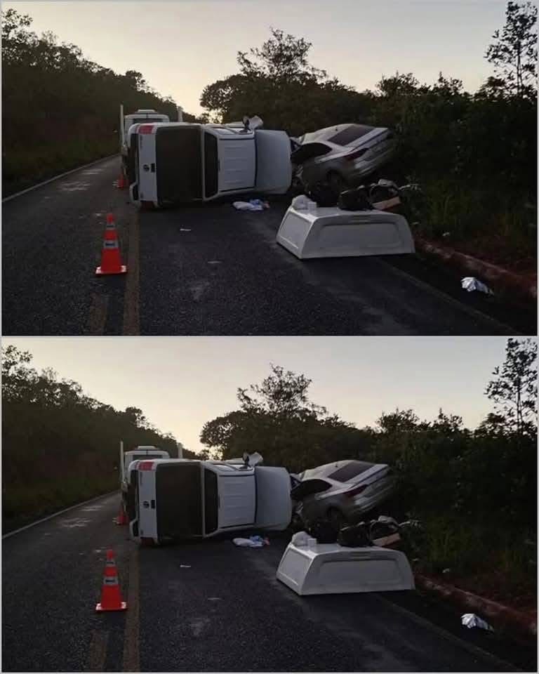 Carro que levava vereadores se envolve em acidente grave com caminhonete..Ver mais