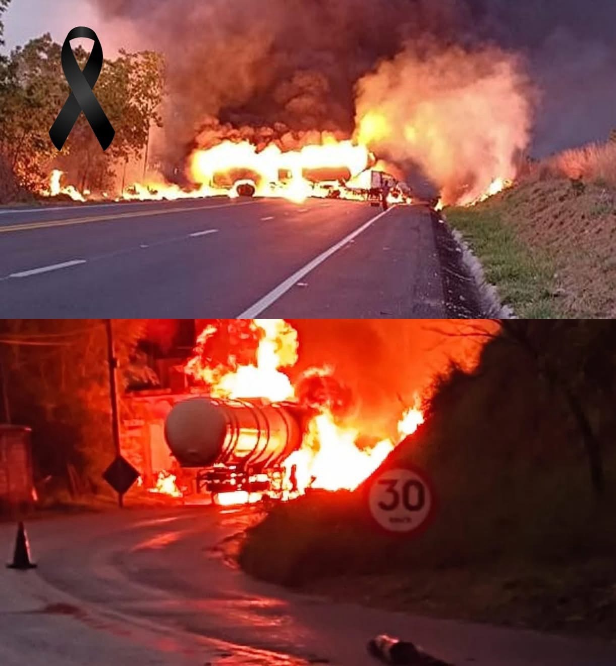 URGENTE: Domingo de luto, caminhão tanque EXPLODE em estrada e deixa mais de 70 mortos e f… Ver mais